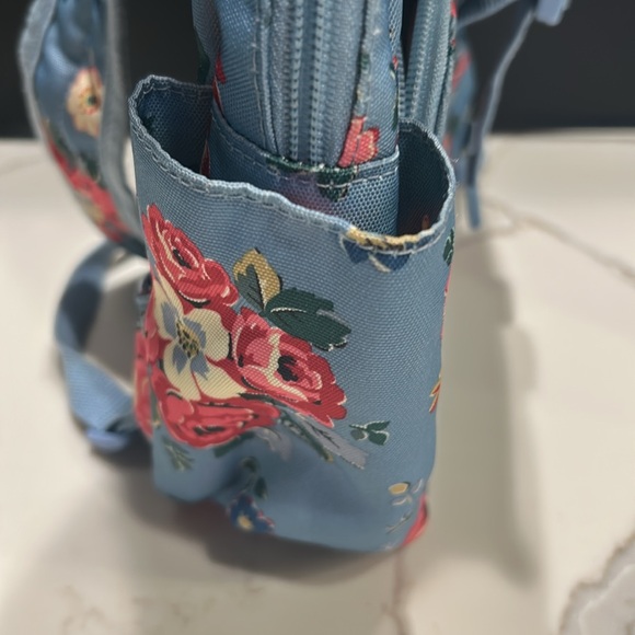 Original Cath Kidston London Backpack Bag Floral Flower Rose Print Adjustable - Picture 11 of 11